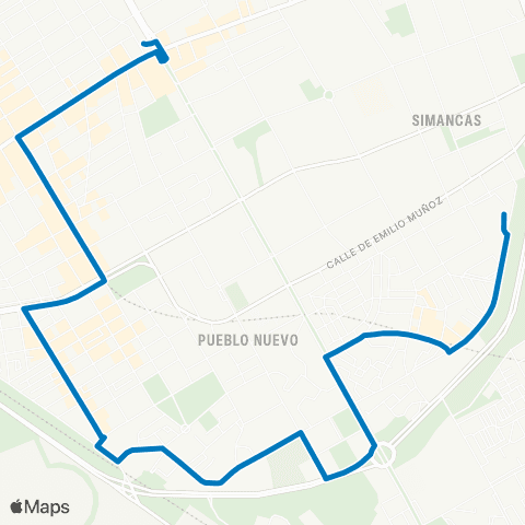 EMT Plaza de Ciudad Lineal - Castillo de Ucles map