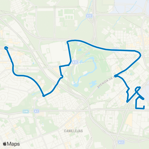 EMT Mar de Cristal - Barrio del Aeropuerto map