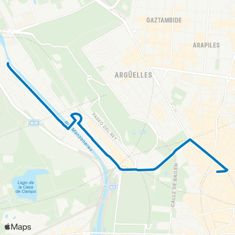 EMT Plaza del Callao - Colonia Manzanares map