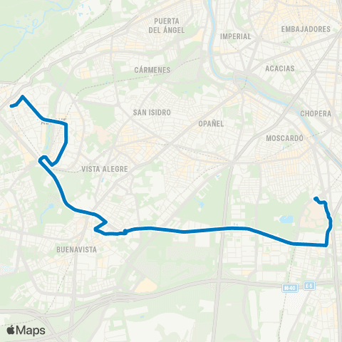 EMT Campamento - Hospital 12 de Octubre map