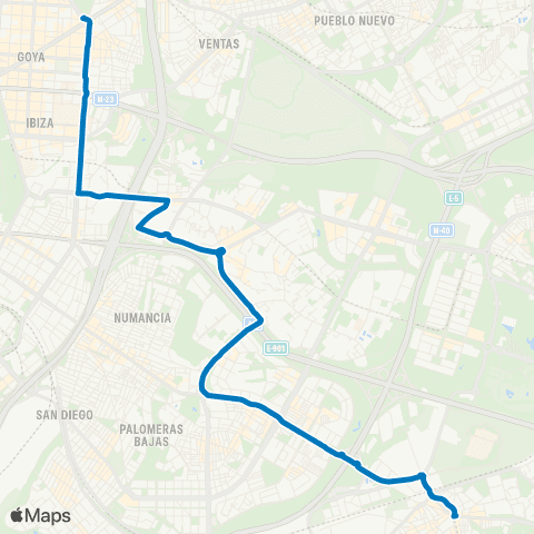EMT Plaza de Manuel Becerra - Villa de Vallecas map