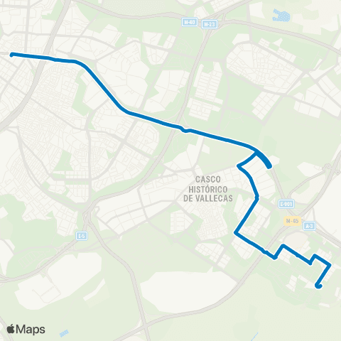 EMT Plaza del Conde de Casal - Ensanche de Vallecas map