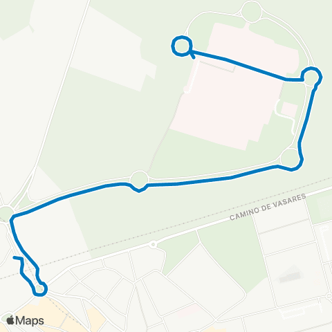 EMT Sierra de Guadalupe - Hospital Infanta Leonor map