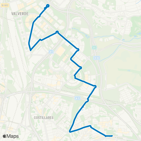EMT Mar de Cristal - las Tablas map