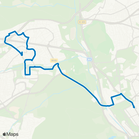 EMT Moncloa - Aravaca map