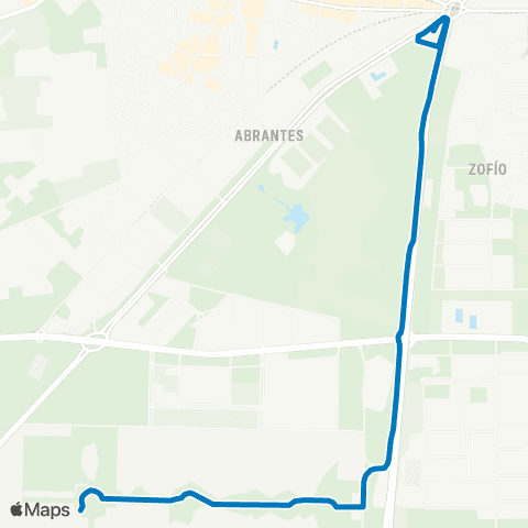 EMT Plaza Eliptica - Cementerio Sur map