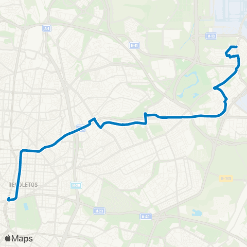 EMT Plaza de Cibeles - Barajas map