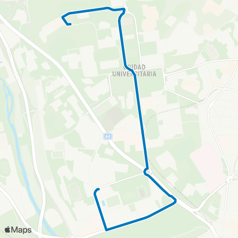 EMT Avenida de Seneca - Paraninfo map