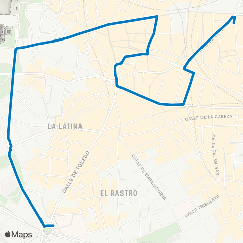 EMT Puerta del Sol / Sevilla - Puerta Toledo map