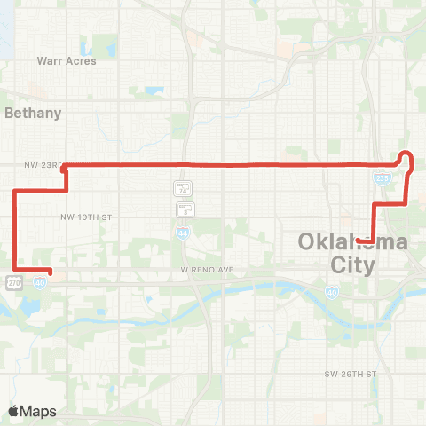 EMBARK 23 Crosstown Night map
