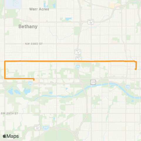 EMBARK N 10 St Crosstown map