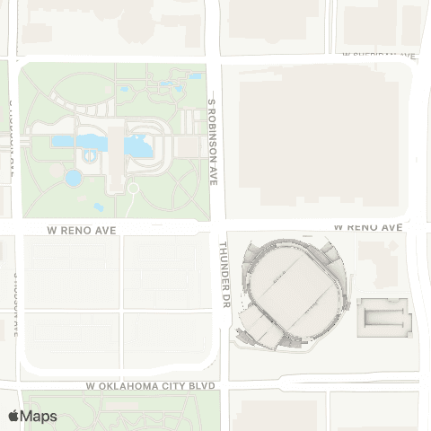 EMBARK Thunder Shuttle Loop map