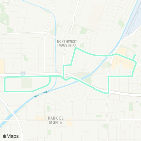 El Monte Transit Flair map