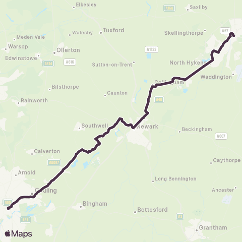 East Midlands Bus East Midlands map