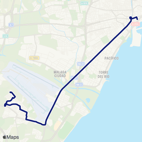 EMT Alameda Principal - Churriana por C / Maestro Vert map