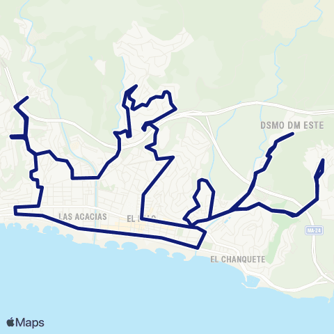 EMT Jarazmín - El Palo - Jarazmín map