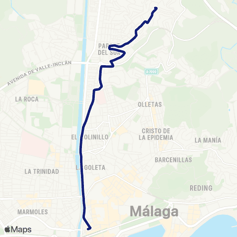 EMT Alameda Principal - Mangas Verdes map