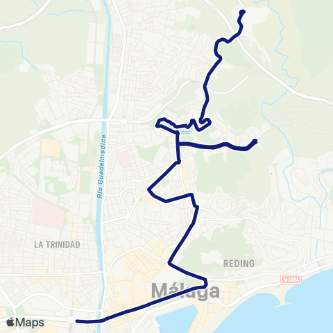 EMT Av. Andalucía - Altamira - Monte Dorado map