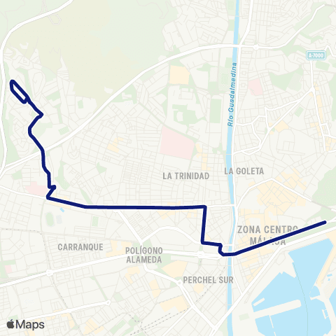 EMT Paseo del Parque - Granja Suárez - San Alberto map