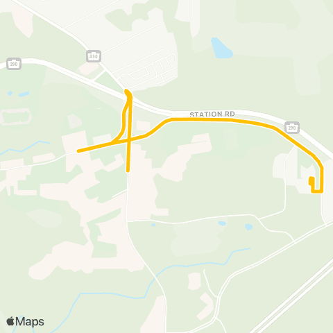 The 'e' PSB Shuttle map