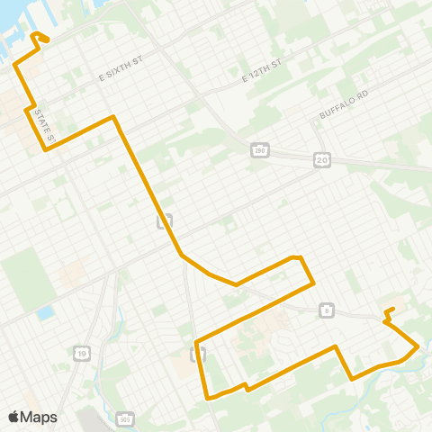 The 'e' Belle Valley map