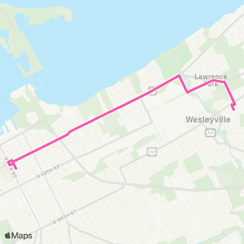 The 'e' Lawrence Park map