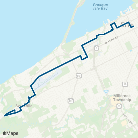 The 'e' Frontier map