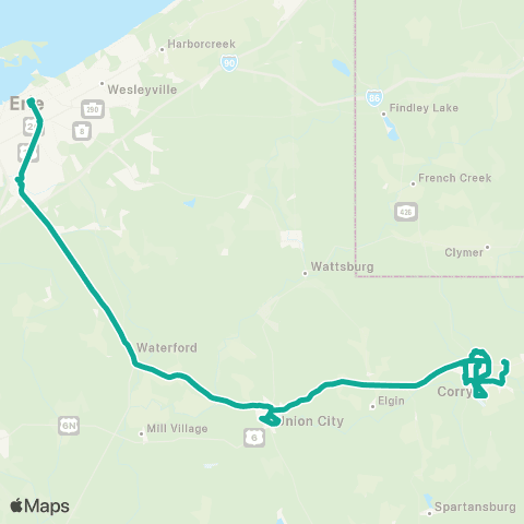 The 'e' Corry Loop map