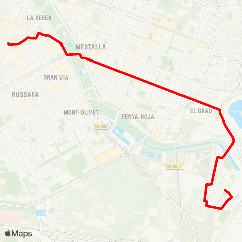 EMT Port / Natzaret - Pl. de L'Ajuntament map