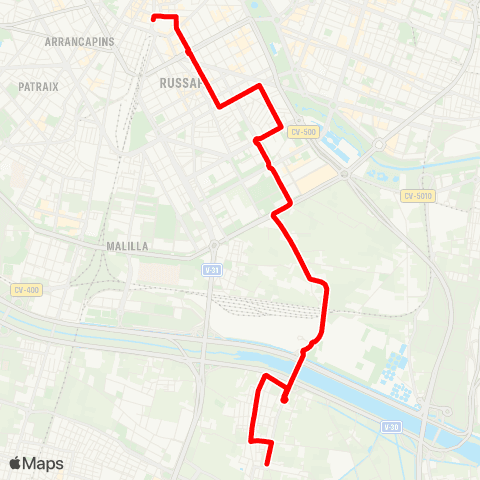 EMT Estació del Nord - Castellar map