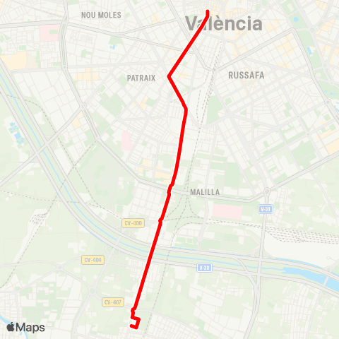 EMT La Torre - Mercat Central map