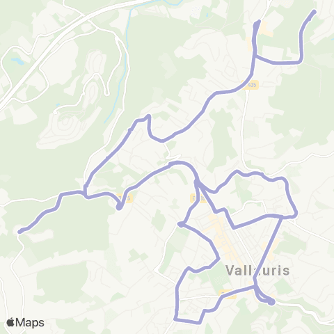 Envibus Navette de Vallauris map