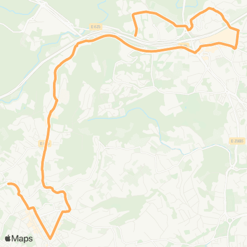 Envibus Villa Chrétien (Vallauris) - Chapelle des Combes - ZI des 3 Moulins map