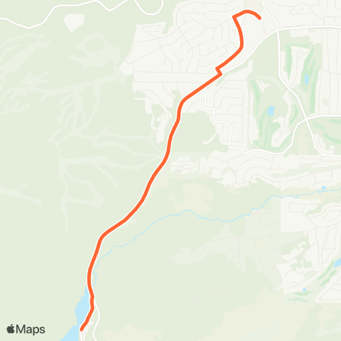 Eastern Sierra Transit Orange Line map