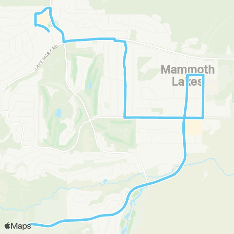 Eastern Sierra Transit Teal Line map