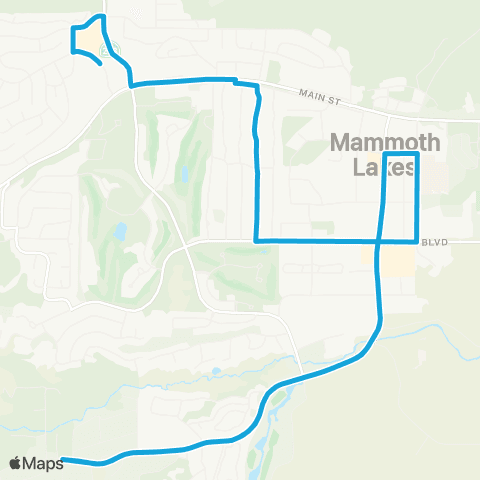 Eastern Sierra Transit Line map