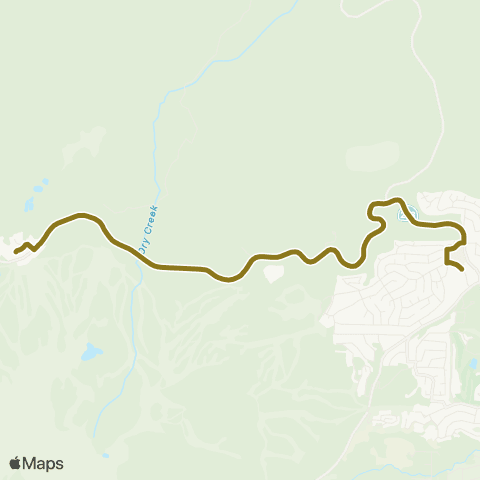 Eastern Sierra Transit Park Shuttle map