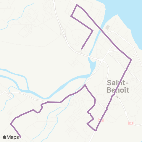 Estival Chemin Millecols - Gare Saint Benoît map