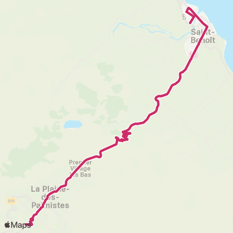 Estival Piton des Songes-Gare de Saint Benoît map