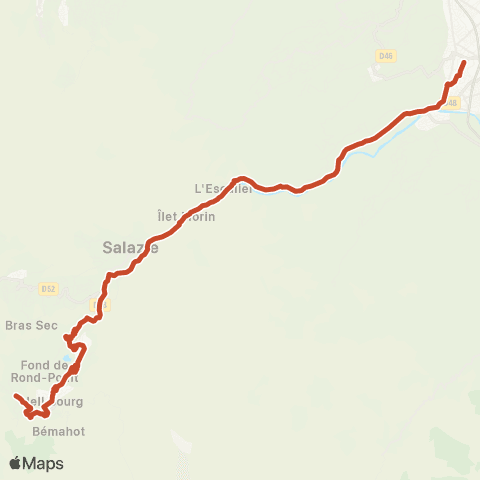 Estival Chemin Terre plate - Gare Saint-André map