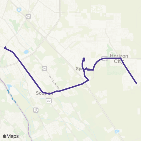 ETA MVTC - Horizon City map