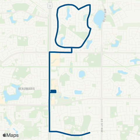 ETS Cardinal Leger - Lago Lindo map