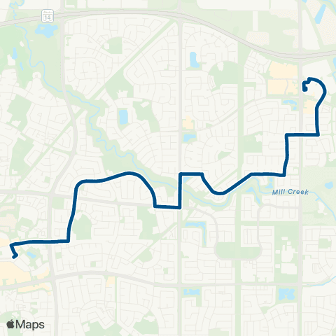 ETS Meadows - Mill Woods map
