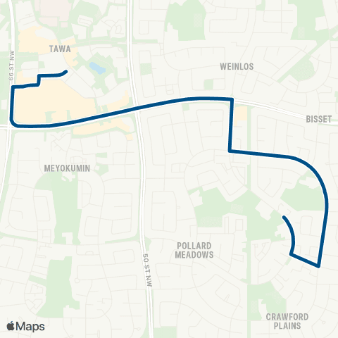 ETS Td Baker - Mill Woods map