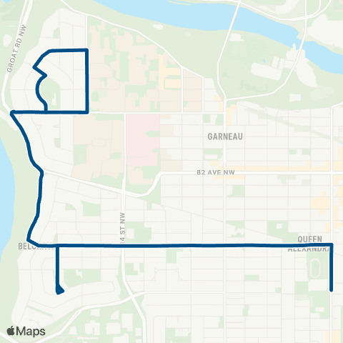 ETS Strathcona - Belgravia - Windsor Park map