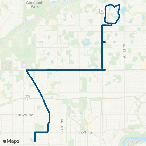ETS Archbishop Macdonald - Ross Sheppard - Lago Lindo map