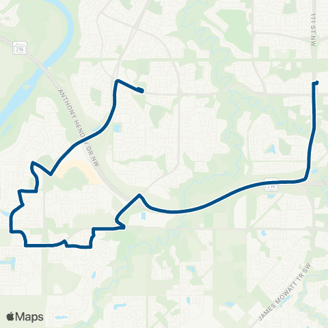 ETS Leger - Century Park map