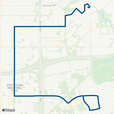 ETS Davies - Millbourne - Woodvale map