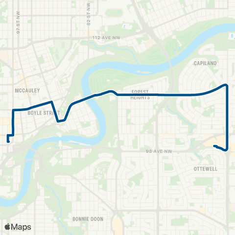 ETS Downtown - Capilano map