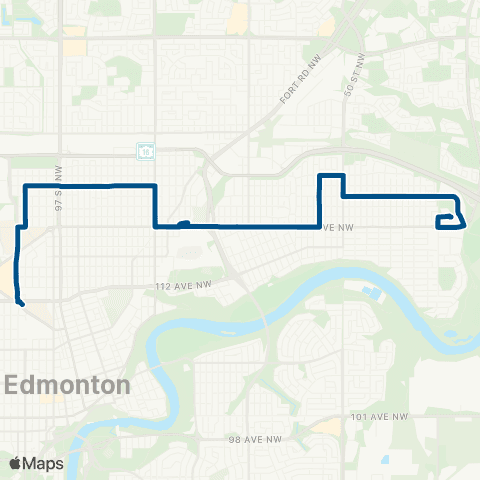 ETS Kingsway - Coliseum - Abbottsfield map
